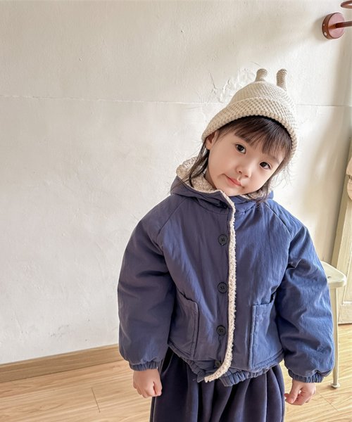 aimoha(aimoha（アイモハ）)/【aimoha－KIDS－】韓国子供服　暖かいボア裏地中綿ジャケット/img14