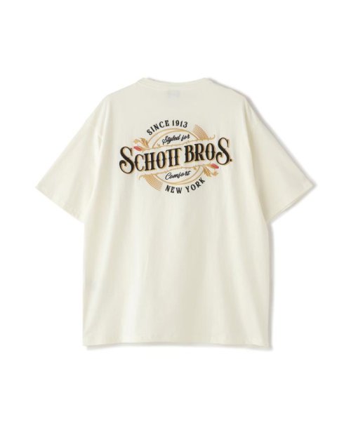 Schott(ショット)/S/S T－SHIRT "EMBROIDERED　SCHOTT　BROS."/刺繍Tシャツ "ショットブロス/img24