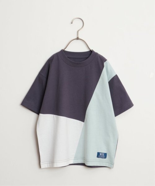 ikka kids(イッカ　キッズ)/USAコットン 斜め切り替えTシャツ（120〜160cm）/img02