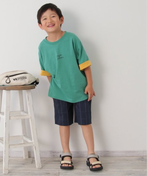 ikka kids(イッカ　キッズ)/USAコットン 袖裏配色Tシャツ（120〜160cm）/img07