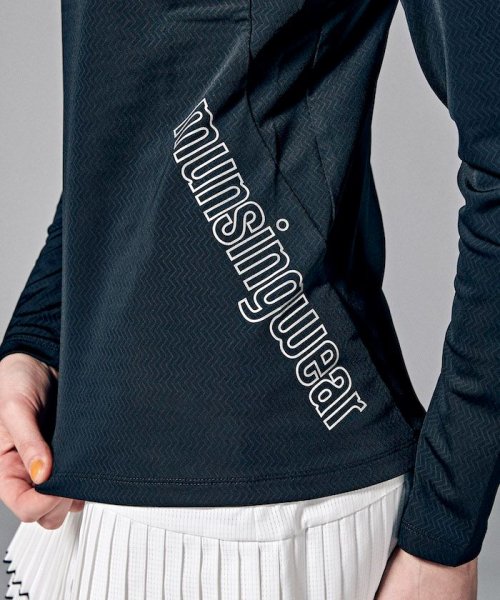 Munsingwear(マンシングウェア)/『ENVOY』UV CUTジグザグストレッチスタンドジップ長袖シャツ(UV CUT(UPF50)/ストレッチ)【アウトレット】/img06