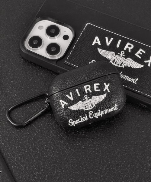 AVIREX(AVIREX)/AirPodsPro ケース 第2世代 第1世代 ブランド AVIREX アヴィレックス 刺繍ロゴ airpodspro2 air pods pro ケース/img01