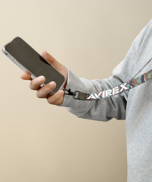 AVIREX(AVIREX)/ネックストラップ ロングストラップ ブランド AVIREX アヴィレックス 迷彩 スマホ ショルダー ストラップ iphone スマホ 財布 社員証/img05