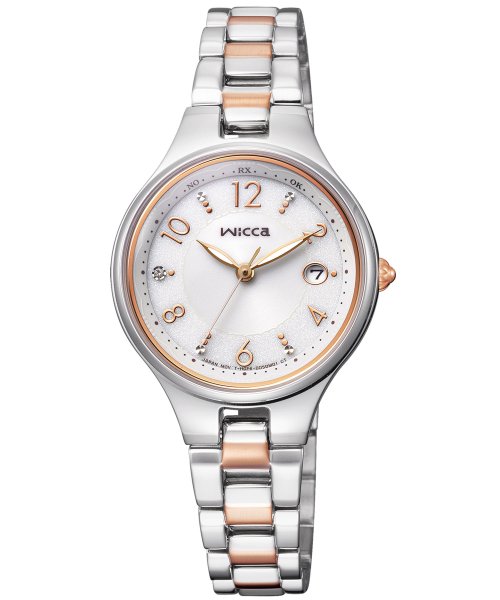 wicca ウィッカ ソーラーテック 電波時計 少し大きめ28mm 