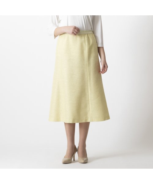 米沢織　ファンシーカラミ　フレアースカート[セットアップ可] セットアップ可