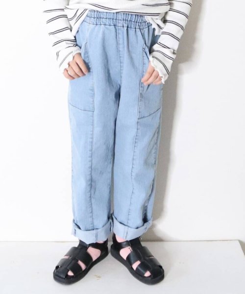 SHOO・LA・RUE(Kids) (シューラルーキッズ)/【110－140cm】軽量デニム切り替えパンツ/img09