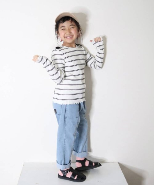 SHOO・LA・RUE(Kids) (シューラルーキッズ)/【110－140cm】軽量デニム切り替えパンツ/img10