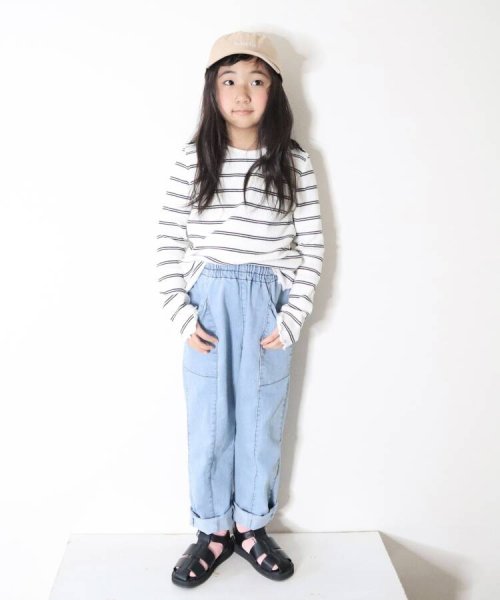 SHOO・LA・RUE(Kids) (シューラルーキッズ)/【110－140cm】軽量デニム切り替えパンツ/img11