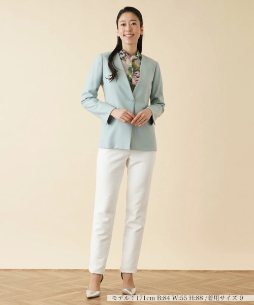 ノーカラージャケット 