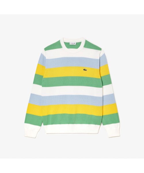 LACOSTE Mens(ラコステ　メンズ)/ボーダーオーガニックコットンニットセーター/img11