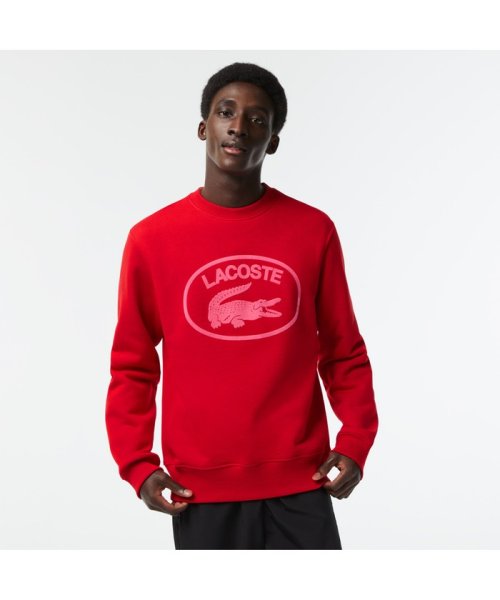 LACOSTE Mens(ラコステ　メンズ)/【EC限定】フロッキーオーバルクロッククルーネックスウェット/img11