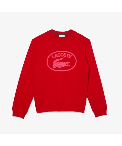 LACOSTE Mens(ラコステ　メンズ)/【EC限定】フロッキーオーバルクロッククルーネックスウェット/img14