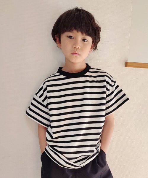 SHOO・LA・RUE(Kids) (シューラルーキッズ)/【110－140cm/吸水速乾】CVCマルチボーダーTシャツ/img11