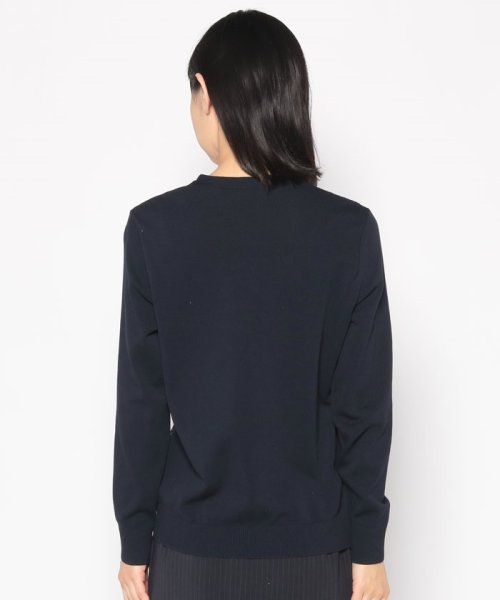 Vネックニットカーディガン 【カタログ掲載・アンサンブル対応・洗える】ハイツイストコットンアセテート カーディガン NA1734003706(13200円)