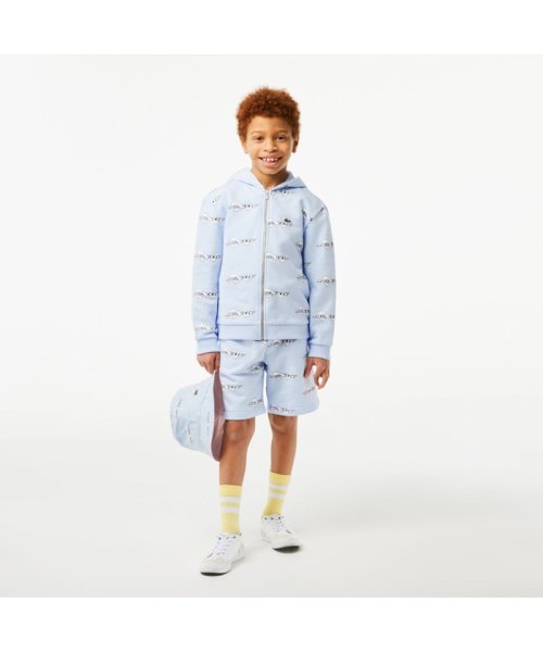 LACOSTE KIDS(ラコステ　キッズ)/BOYS グラフィカルブランドネームロゴ総柄ジップアップフーディー/img07