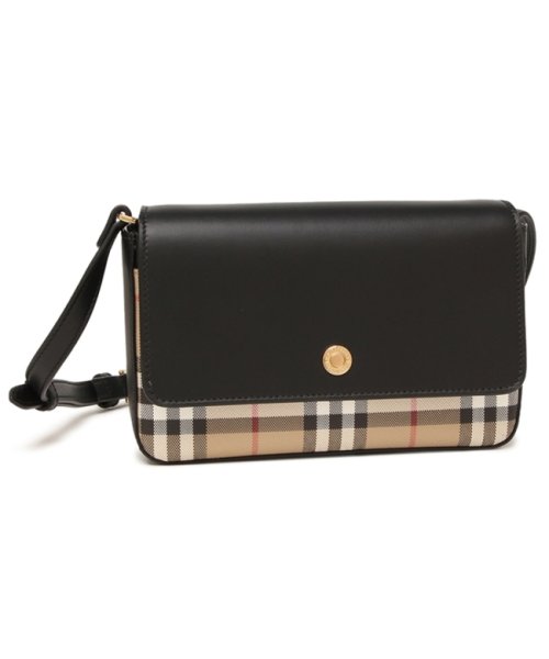 バーバリー ショルダーバッグ ハンプシャー ブラック レディース BURBERRY 8065481 A1189 BURBERRY バーバリー ショルダーバッグ ハンプシャー ブラック レディース BEIGE