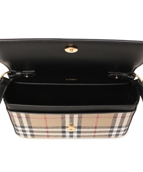 バーバリー ショルダーバッグ ハンプシャー ブラック レディース BURBERRY 8065481 A1189 BURBERRY バーバリー ショルダーバッグ ハンプシャー ブラック レディース BEIGE