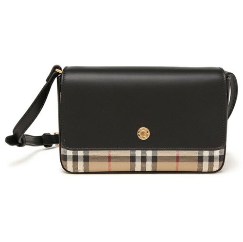 バーバリー ショルダーバッグ ハンプシャー ブラック レディース BURBERRY 8065481 A1189 BURBERRY バーバリー ショルダーバッグ ハンプシャー ブラック レディース BEIGE