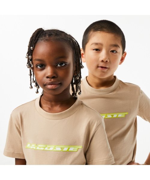 LACOSTE KIDS(ラコステ　キッズ)/BOYS グラフィカルブランドネームロゴTシャツ/img01