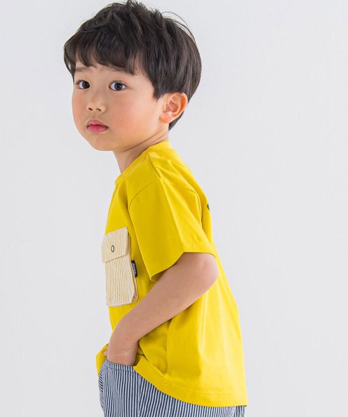 Noeil aime BeBe(ノイユ　エーム　べべ)/胸ポケットバックプリントTシャツ (80~130cm)/img05