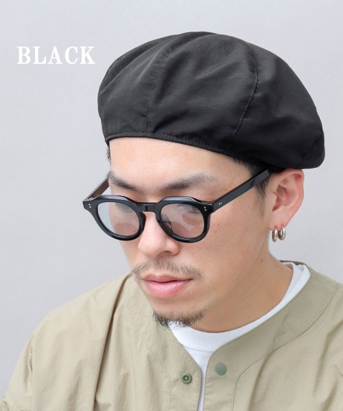 Besiquenti(ベーシックエンチ)/シワ加工 ナイロン ベレー帽 ベレー 帽子 メンズ カジュアル シンプル アウトドア レジャー/img10