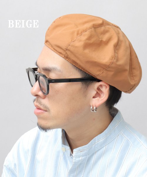 Besiquenti(ベーシックエンチ)/シワ加工 ナイロン ベレー帽 ベレー 帽子 メンズ カジュアル シンプル アウトドア レジャー/img11