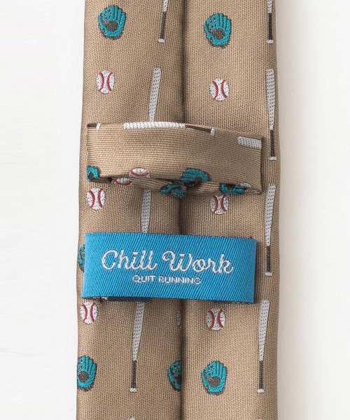 ZIP FIVE(ジップファイブ)/CHILLWORK by Quit Running 野球デザイン 刺繍ネクタイ 洗えるイージーケア/img13