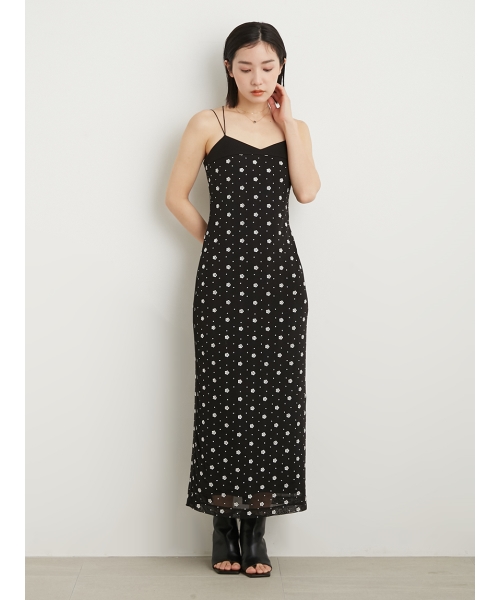 LILY BROWN×MARY QUANT】デイジードットキャミワンピース - ロング