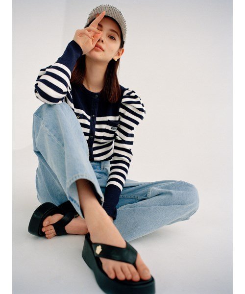 【LILY BROWN×MARY QUANT】デイジーモチーフトングサンダル QUANT MARY LILY 自由に 予めご了承ください