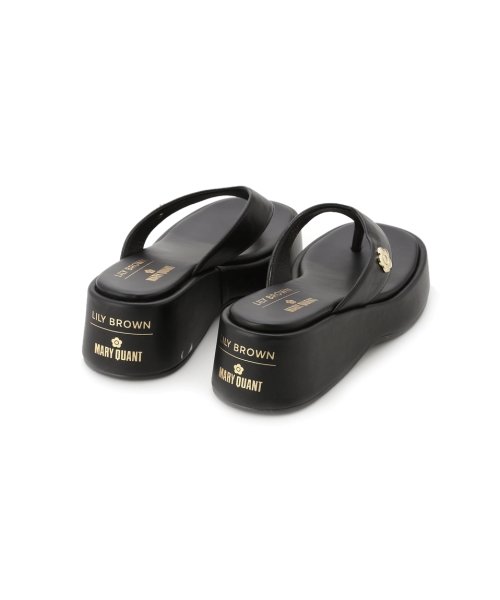 【LILY BROWN×MARY QUANT】デイジーモチーフトングサンダル QUANT MARY LILY 自由に 予めご了承ください