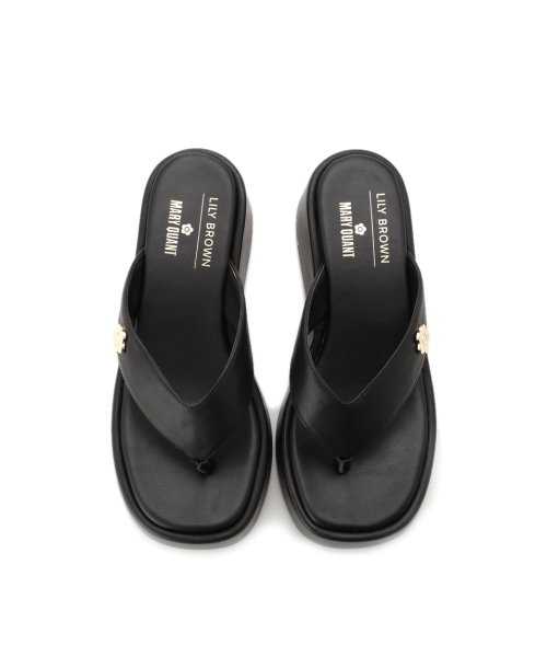【LILY BROWN×MARY QUANT】デイジーモチーフトングサンダル QUANT MARY LILY 自由に 予めご了承ください
