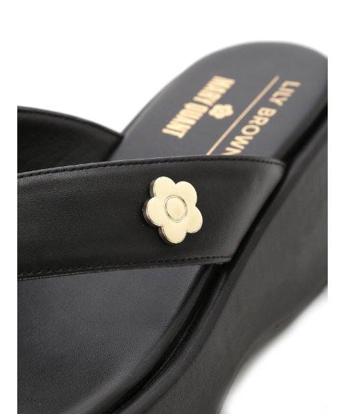 【LILY BROWN×MARY QUANT】デイジーモチーフトングサンダル QUANT MARY LILY 自由に 予めご了承ください