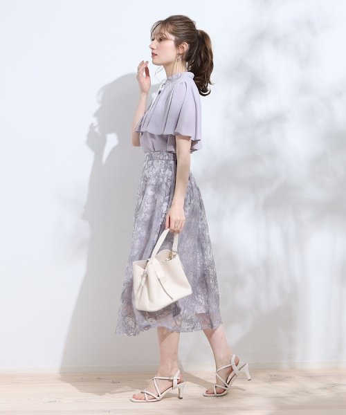 Couture Brooch(クチュールブローチ)/【新色追加！】チュール刺繍フレアスカート/img03