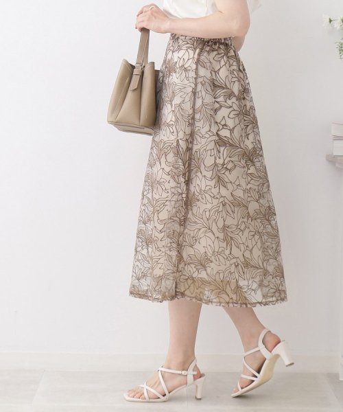 Couture Brooch(クチュールブローチ)/【新色追加！】チュール刺繍フレアスカート/img12
