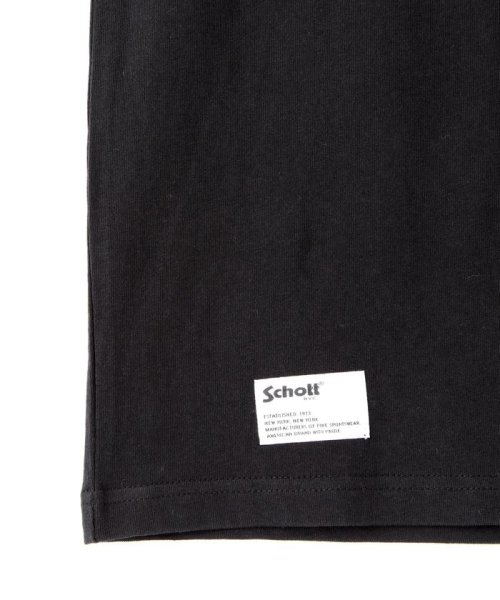 Schott(ショット)/S/S HENLEY NECK T－SHIRT "EMBROIDERED  PERFECTO" /ヘンリーネック  パーフェクト刺繍Tシャツ/img12