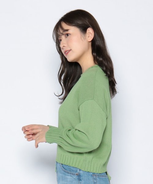 BENETTON (women)(ベネトン（レディース）)/イレギュラーカットクルーネックニット・セーター/img04