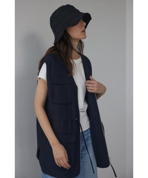 BLACK BY MOUSSY(ブラックバイマウジー)/waist point vest/img09