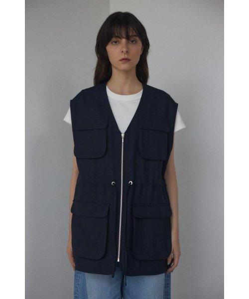 BLACK BY MOUSSY(ブラックバイマウジー)/waist point vest/img10