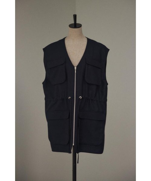 BLACK BY MOUSSY(ブラックバイマウジー)/waist point vest/img16