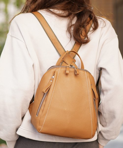 [Jamale]牛革レザーリュック日本製 