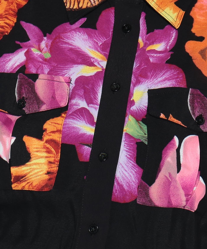 セール】M. Christian Lacroix 花柄 ロングシャツワンピース(505098658
