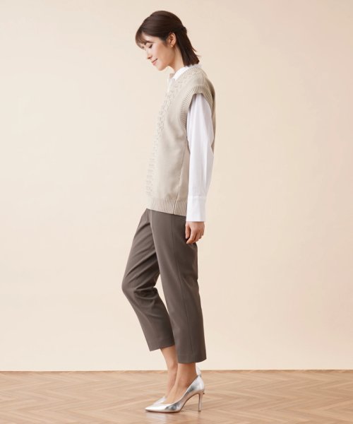 Vネックニットベスト 