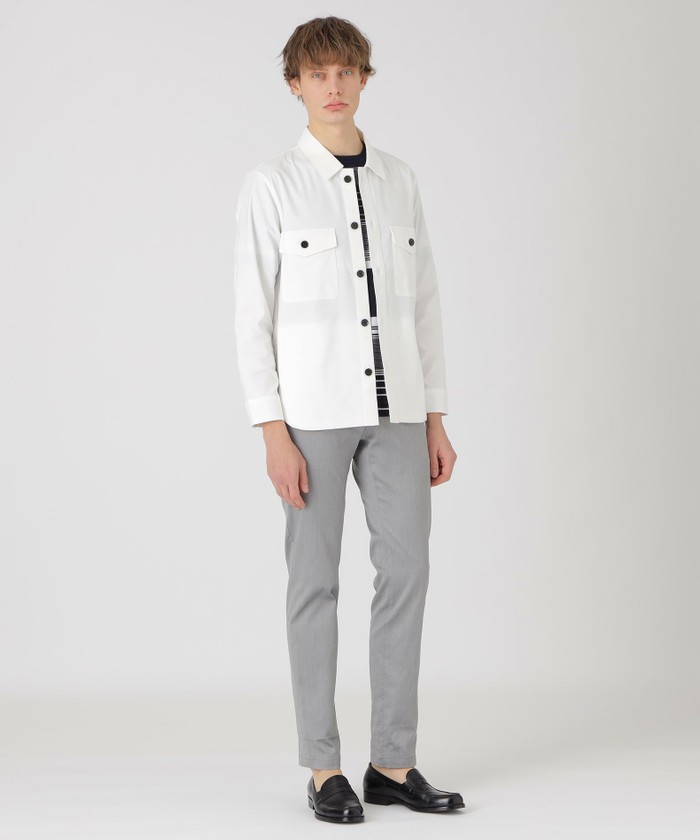 シャドーチェックダブルポケットシャツ(505196726)｜HANKYU MEN'S