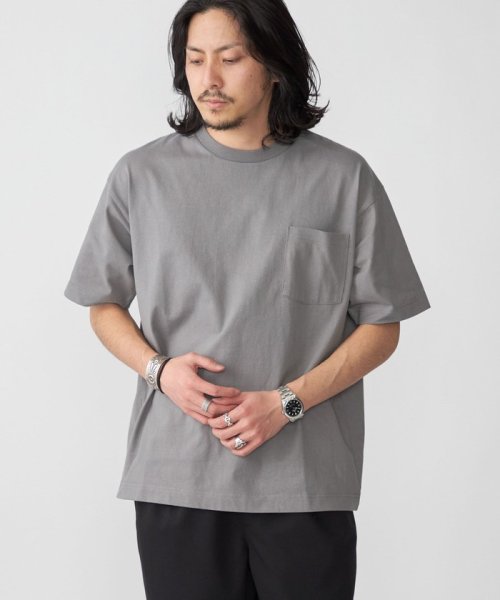 SHIPS MEN(シップス　メン)/*SHIPS:〈汗染み防止加工〉ビッグシルエット ヘビーウェイト ポケット Tシャツ 23SS/img28