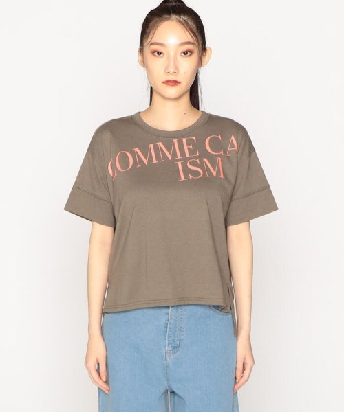 COMME CA ISM (コムサイズム（レディス）)/配色ロゴ　プリントＴシャツ/img14
