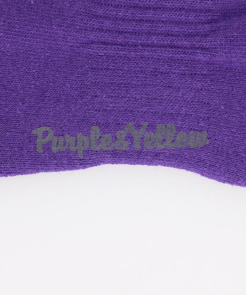 Purple & Yellow(パープル＆イエロー)/サークルロゴ ショートソックス/img08