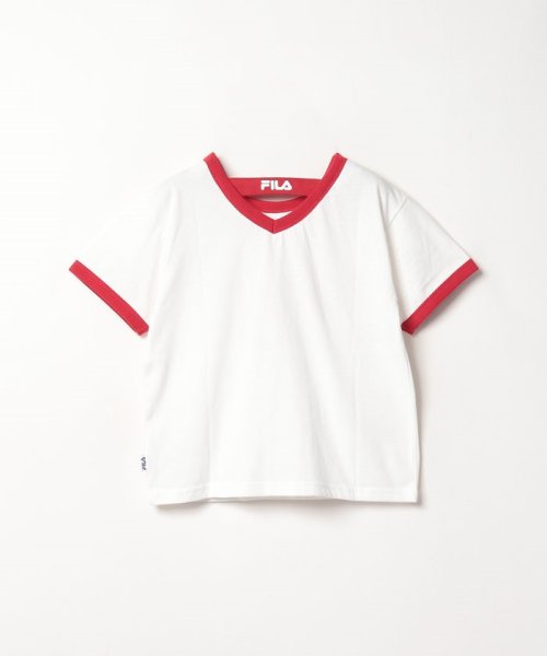 FILA（School Kids）(フィラ（スクール　キッズ）)/【キッズ】チェリープリント リンガーTシャツ ガールズ/img01