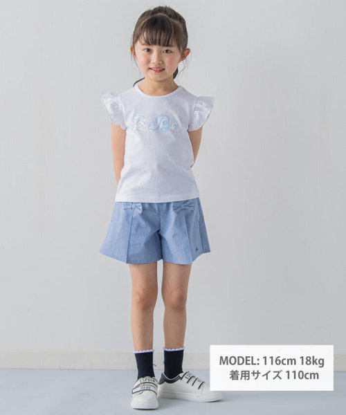 BeBe(ベベ)/スパンコールロゴプリント Tシャツ(100~150cm)/img04