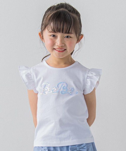 BeBe(ベベ)/スパンコールロゴプリント Tシャツ(100~150cm)/img05