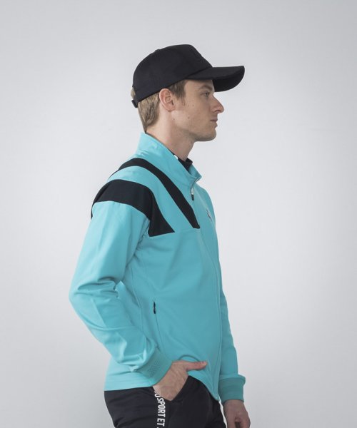 le coq sportif GOLF (ルコックスポルティフ（ゴルフ）)/【RIJOUME/リジューム】ニットライクブルゾン (ストレッチ/DESCENTE ECO/再生材料使用型)/img05